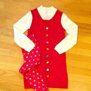 Gymboree tunic sweater (sz8)leggings(sz9)set EUC